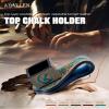 KONLLEN Leather Engraved Chalk Holder Magnetic Vegetable Tanned Leather Pool Cue Snooker Silent Billiard Accessories view 2
