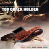 KONLLEN Leather Engraved Chalk Holder Magnetic Vegetable Tanned Leather Pool Cue Snooker Silent Billiard Accessories view 2