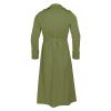 Maiyifu-GJ Mens Lapel Double Breasted Trench Coat Stylish Slim Fit Long Belted Windbreaker Casual Windproof Peacoat Overcoat (Green,Small) view 2