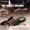 KONLLEN Leather Engraved Chalk Holder Magnetic Vegetable Tanned Leather Pool Cue Snooker Silent Billiard Accessories view 2