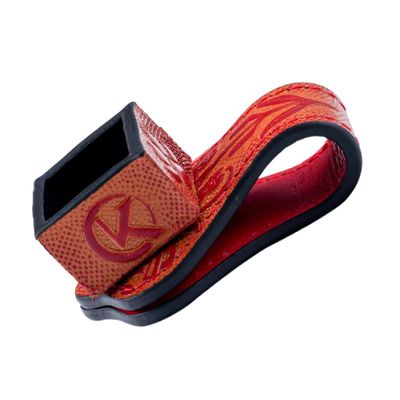 KONLLEN Leather Engraved Chalk Holder Magnetic Vegetable Tanned Leather Pool Cue Snooker Silent Billiard Accessories