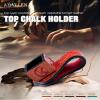 KONLLEN Leather Engraved Chalk Holder Magnetic Vegetable Tanned Leather Pool Cue Snooker Silent Billiard Accessories view 2