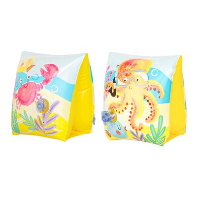 Inflatable Swim Arm Bands Armband for Kids Cute Children Swimming Floatation Sleeves Water Rings Rollup Floats Tube Armlets Swim Floater Sleeves Swimming Arm Floaties Learning Swim Training Aids