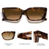 SOJOS Trendy Rectangular Sunglasses Womens Face 90's Retro Shades Sunnies Gafas de sole Chunky Angular Cornor Frame SJ2238 Demi view 4