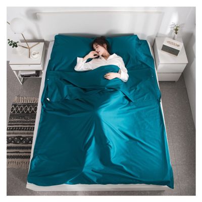 Sleeping Bag Liners Compact Adult Sleeping Bag Liner, Ultralight Camping and Travel Sheets, Comfortable Cotton Single Double Sleeping Bag Sheet, Easy to Wash (Size : 160x210cm/62.99x82.67in)
