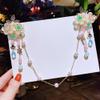 Cntqiang Chinese Style Children's Tassel Forehead Head Chain Sweet Retro Flower Hairpin Princess Hanfu Accessories Hair Clips Headband for Girls view 2