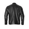 Maiyifu-GJ Men Stand Collar Faux Leather Jacket PU Vintage Zip Up Motorcycle Coat Casual Lightweight Slim Fit Bomber Outwear (Black,Large) view 3