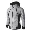 Maiyifu-GJ Men Full Zip Hooded Sweatshirt Winter Slim Fit Active Hoodie Jackets Long Sleeve Lightweight Hoodies Windbreaker (Grey,Small) view 1