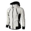 Maiyifu-GJ Men Full Zip Hooded Sweatshirt Winter Slim Fit Active Hoodie Jackets Long Sleeve Lightweight Hoodies Windbreaker (White,3X-Large) view 1