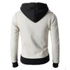 Maiyifu-GJ Men Full Zip Hooded Sweatshirt Winter Slim Fit Active Hoodie Jackets Long Sleeve Lightweight Hoodies Windbreaker (White,3X-Large) view 2