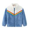 Toddler Kids Polar Fleece Warm Jacket Baby Boys Girls Autumn Winter Zip-up Lightweight Long (Sky Blue, 12-18 Months) view 1