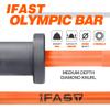 IFAST Mens Butt and Legs Training Sets Women Glute Bridges Workout Set with Barbells Olympic Plates Bench Barbell Pad, Barbell Squats Hip Thrusts Set (4FT Orange bar+25lbs Plates+Weight Bench) view 4
