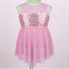 RUNQHUI Kids Girls Sequined Ballet Lyrical Modern Dance Dress Gymnastics Leotard Ballerina Dancewear Pink A 6 Years view 2