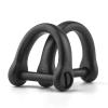 TISUR Titanium Round Carabiner Clip +TISUR D-Rings with Screw Shackle view 3
