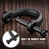 TISUR Titanium Round Carabiner Clip +TISUR D-Rings with Screw Shackle view 4