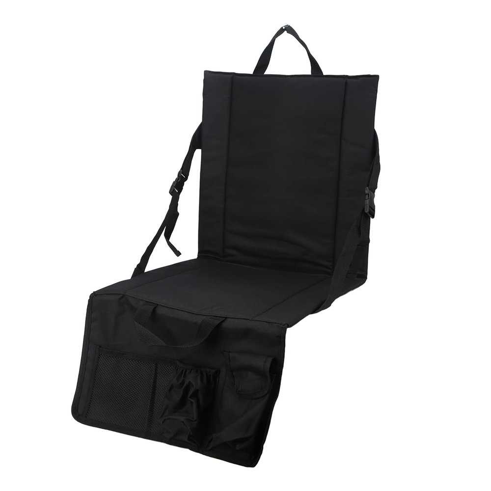 Chair for Camping, Stadium Sitting Cushion, Foldable Portable Outdoor Cushion with Handle, Back Support and Wide Padded for Outdoor Traveling Bleachers, Stadium Sitting Cushion, Chair for Camping