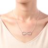 Kurafeel Infinity Name Necklace Custom Name Necklace Personalized Customize 1-6 Names for Women Mother Daughter Girls Sisters Family Friendship Necklaces in Stainless Steel/925 Sterling Sliver/Brass view 3