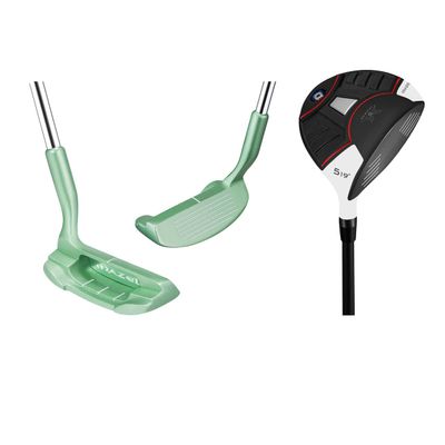 MAZEL Light Green Golf Chipper 36 Degree & Golf Woods 5,Bundle of 2