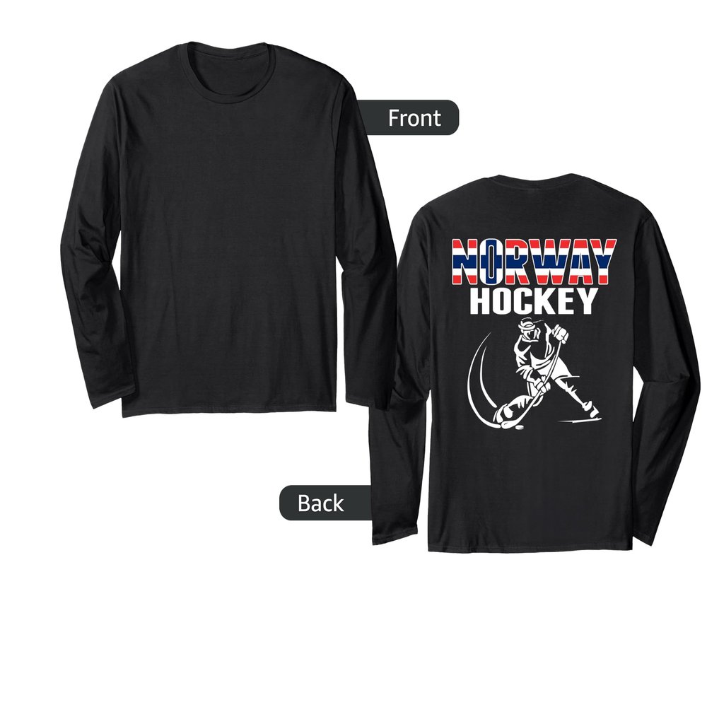 Norway Ice Hockey Lovers Jersey - Norwegian Hockey Team Fans Long Sleeve T-Shirt