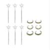 6 Packs Wand Braclet Set Girls Gems Stone Bling Bracelet Costume Props Star Angel Fairy Wands Star for Girls Birthday Party Wedding Halloween view 1