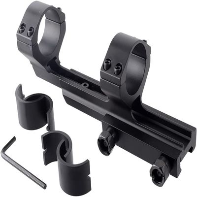 GOTICAL 30mm Offset Adjustable spacing Extended Scope Mount with Picatinny Base and with 2 Set of spacers Saddle Height of This Scope is 1.3 Inches