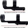 GOTICAL 30mm Offset Adjustable spacing Extended Scope Mount with Picatinny Base and with 2 Set of spacers Saddle Height of This Scope is 1.3 Inches view 4