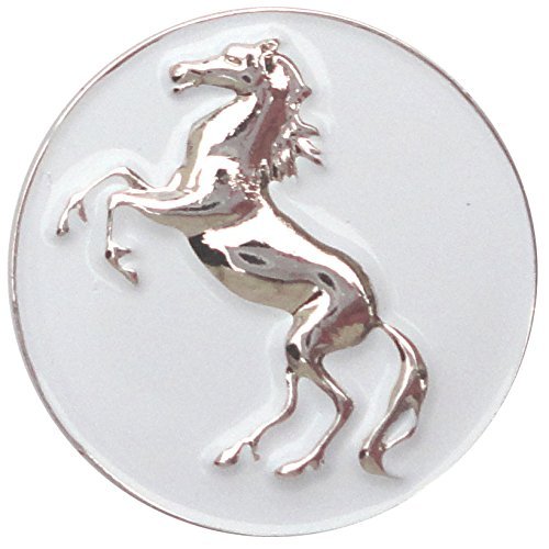 Chrome Stallion Golf Ball Markers - Premium Metal Golf Ball Marker for Putting Green - Stylish Golf Marker Fits for Hat Clips, Divot Fixer Alignment Tool, Green Reading Golf Accessories for Golfers
