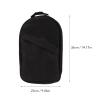 Portable Camping Utensil Organizer Bag, Black Polyester Multi-Compartment Storage Pouch with Adjustable Strap for BBQ, Hiking, Beach, Picnic view 3