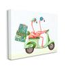 Stupell Industries Flamingo Couple Riding Motor Scooter Packed Luggage, Design by Amelie Legault view 2