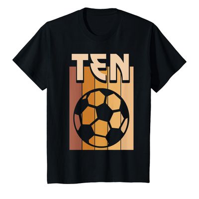 10 Year Old Soccer Birthday Boy Girl 10th Birthday Soccer T-Shirt