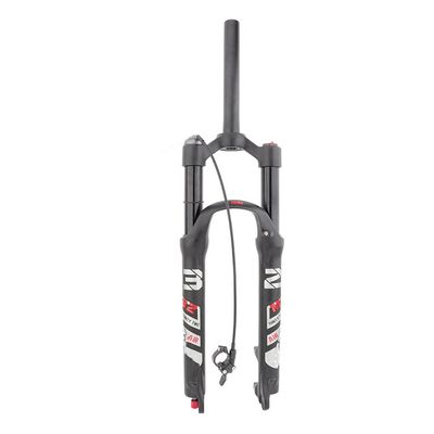 Jejy MTB Air Front Fork, 26inch Bicycle Rebound Adjust Magnesium Alloy Shock Absorber Suspension Forks Travel 120mm QR 9mm (Color : Remote Lockout, Size : 27.5)