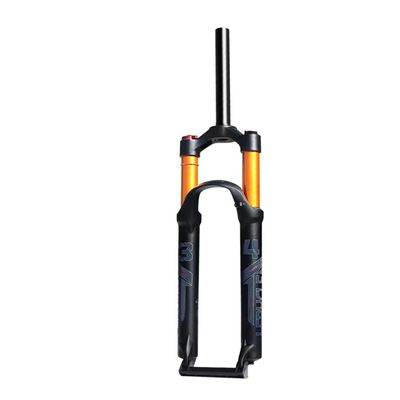 Jejy Bike Suspension Fork, 26/27.5/29 Inch MTB Magnesium Alloy Air Front Fork Wire/Shoulder Control Straight Tube 1-1/8" (Color : Shoulder Control, Size : 26inch)