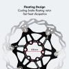 DJC Bike Brake Disc Rotor MTB Floating Brake Disc 160mm 180mm 203mm with 6 Bolts Road Bike MTB BMX Steel Aluminum Brake Disc (2# red, 203mm) view 3