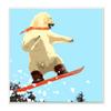 Stupell Industries Polar Bear Snowboarding Catching Air Winter Sports, Design by Noah Bay view 1