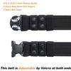 TACNEX Duty Belt w/Hook Lining 4 Keepers Police Law Enforcement Correctional Officer Security 2" Black Nylon Outer Belt S view 3