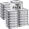 Macarrie 75 Pack Emergency Foil Thermal Blankets Silver Foil Survival Space Blanket Kit for Outdoors, Camping, Hiking, Homeless, Survival or First Aid, Silver view 1