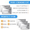 Macarrie 75 Pack Emergency Foil Thermal Blankets Silver Foil Survival Space Blanket Kit for Outdoors, Camping, Hiking, Homeless, Survival or First Aid, Silver view 3