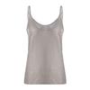 PBNBP Womens Solid Color Shirts Sequin Summer Fall Loose Fit V Neck Tunic Tops Spaghetti Strap Daily Sleeveless Casual Blouse Blusas view 4