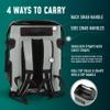 Engel BP25-Orange 25 Quart Roll-Top High Performance Backpack Cooler Dark Gray/Orange view 4