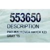 MasterCraft Boat Non-Skid Step Pad 553650 | X23 Storm Gray Black view 3