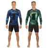 MAKO Spearguns Long Sleeve Camo Rash Guard with Chest Loading Pad | Spearfishing Dive Skin Shirt | Medium | Green view 2