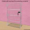 Marketing Holders Countertop Clear Acrylic Cabinet Free Standing Three Shelf 12" x 6" x 16" Locking Display Locker with Two Keys Retail Merchandise Showcase Storage Multi Level Cupboard view 3