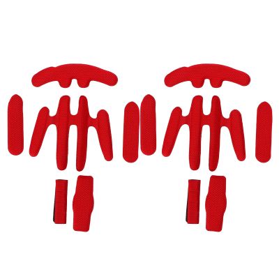 Helmet Lining, Helmets Padding Kit Hot Pressing Sponge with Helmet Accessories for Electric Riding(Average Size-Red