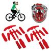 Helmet Lining, Helmets Padding Kit Hot Pressing Sponge with Helmet Accessories for Electric Riding(Average Size-Red view 2
