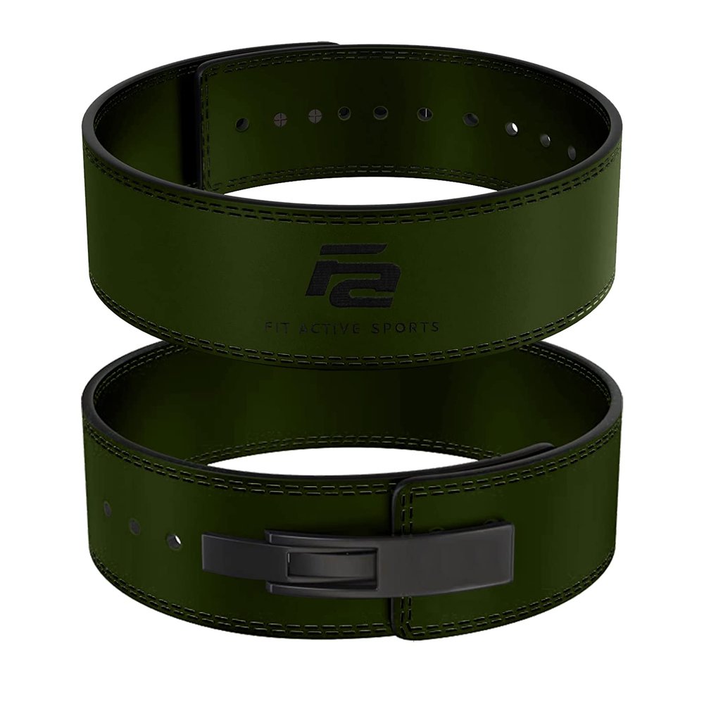 Fit Active Sports 10mm Weight Lifting Belts (S, Green)
