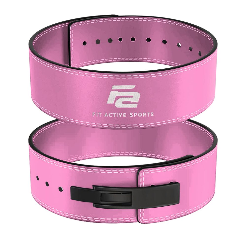 Fit Active Sports 10mm Weight Lifting Belts (M, Pink)