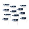 Avery GHG Pro-Grade Blue Goose Sock Decoys, 12-Pack | Durable Realistic Quick-Setup Hunting Windsock Decoy Set with Stable Ground Stakes, Resistant No-Glare Matte Bodies, 24" - Without Heads (77507) view 1