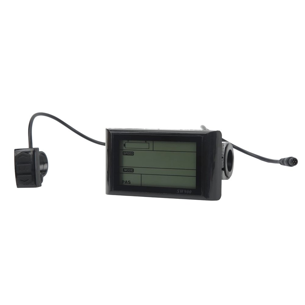 VBESTLIFE Electric Cycling Computer, 24V 36V 48V 60V Universal SW900 LCD Display Meter with 6Pin Connector