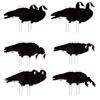 Avery GHG Pro-Grade Silhouette Goose Decoys  Realistic, Stackable Decoys with Steel Stakes (Dozen, 6 Poses), Black & White view 1