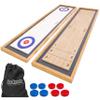GoSports 6 ft Tabletop Shuffleboard and Curling 2 in 1 Game with 8 Pucks and Tote Bag view 1